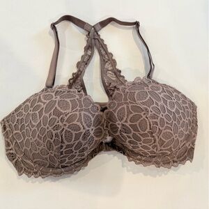 PINK Victoria's Secret Lace Bra in Brown